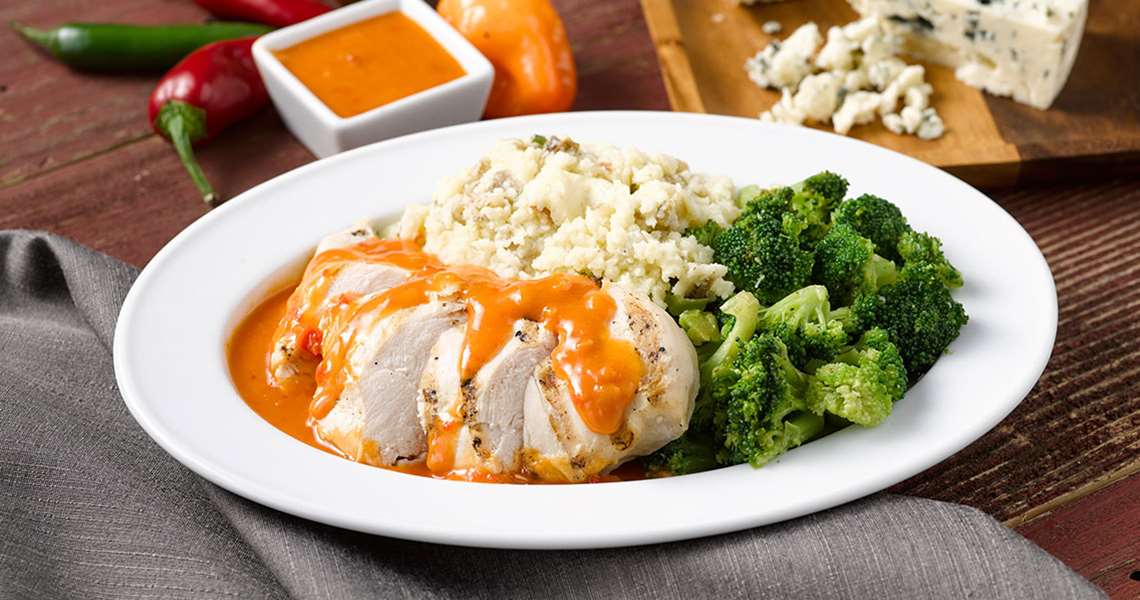 Grilled Chicken with Buffalo Sauce