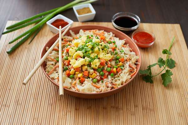 Chicken Egg Roll Bowl with Cauliflower Fried Rice